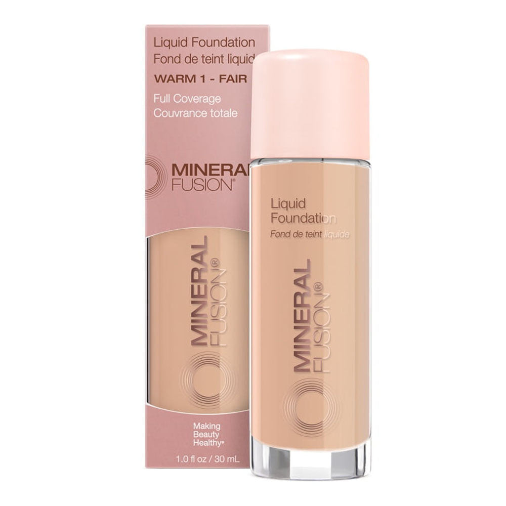 Mineral Fusion Liquid Foundation, Warm 1 Fair, 1 Oz